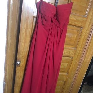 Long red formal dress